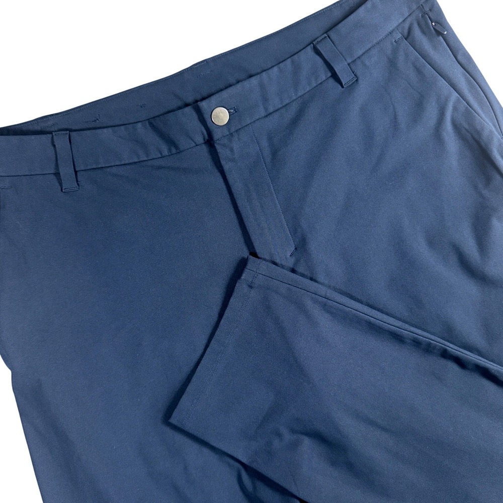 Lululemon Commission Slim Fit Pant Men 36 Blue Technical Chino Trouser 36x29